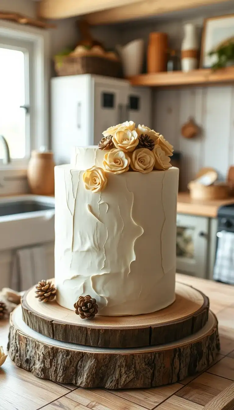 rustic chic cake