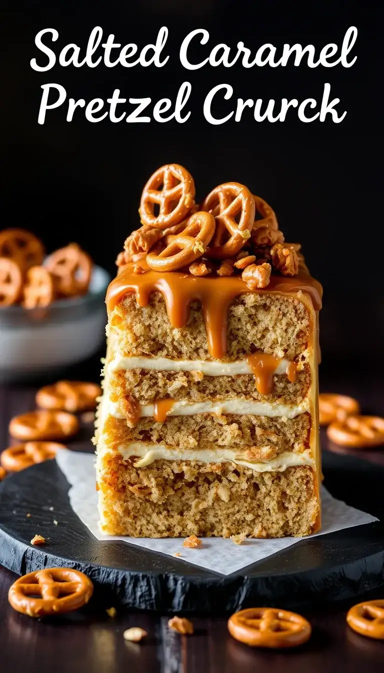 salted caramel pretzel crunch