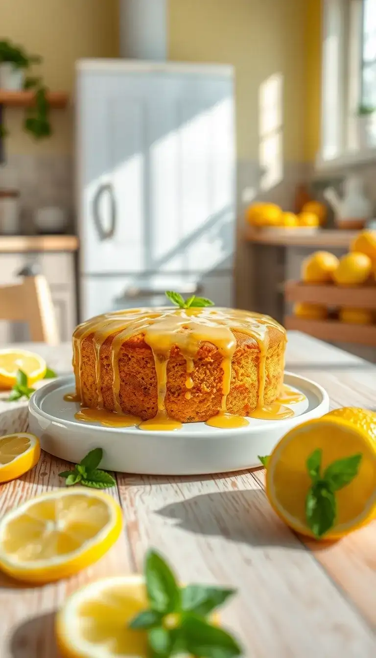 simple citrus drizzle cake