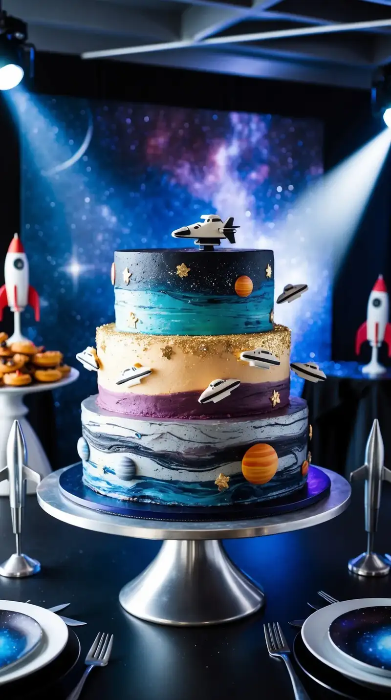 space adventure cake