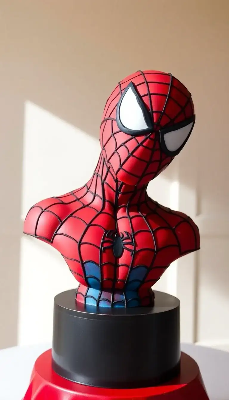 Spider-Man 3D Bust Cake1.webp