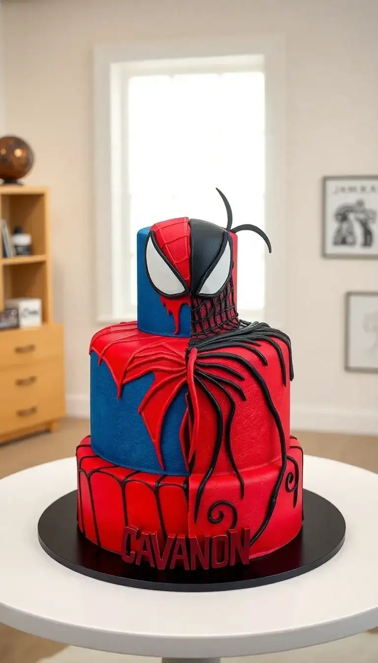 Spider-Man vs. Carnage Cake1.webp