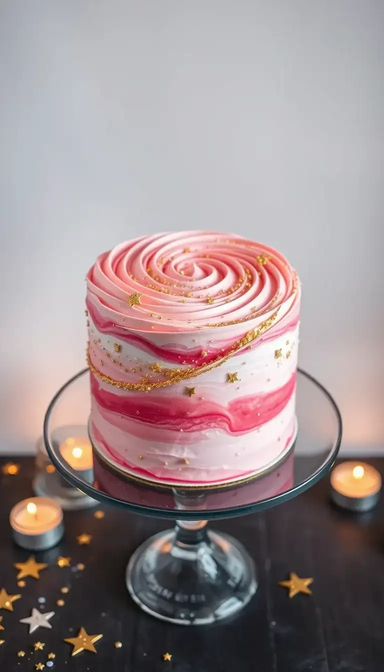 starlit pink and gold dream