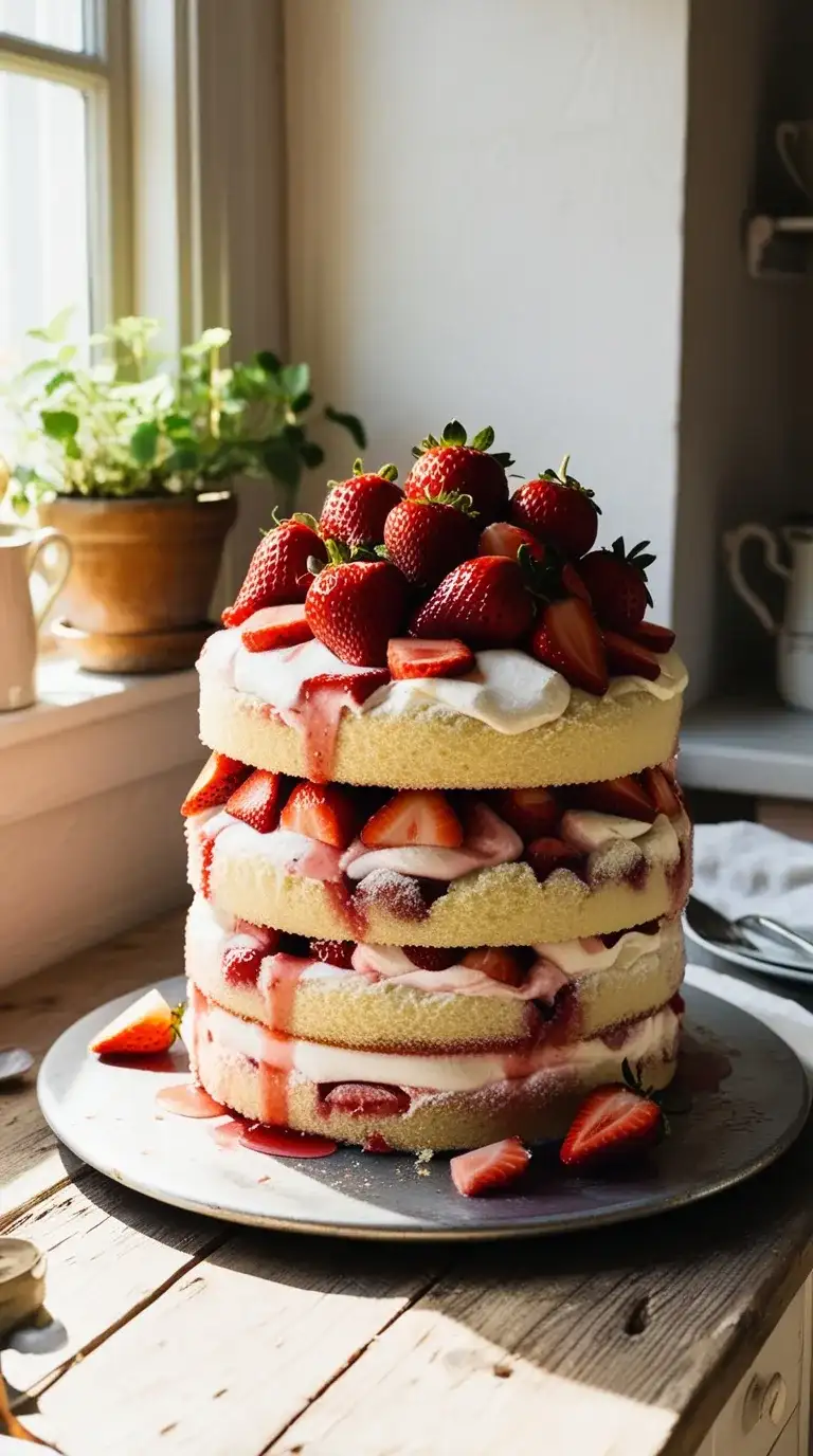 strawberry tiramisu cake