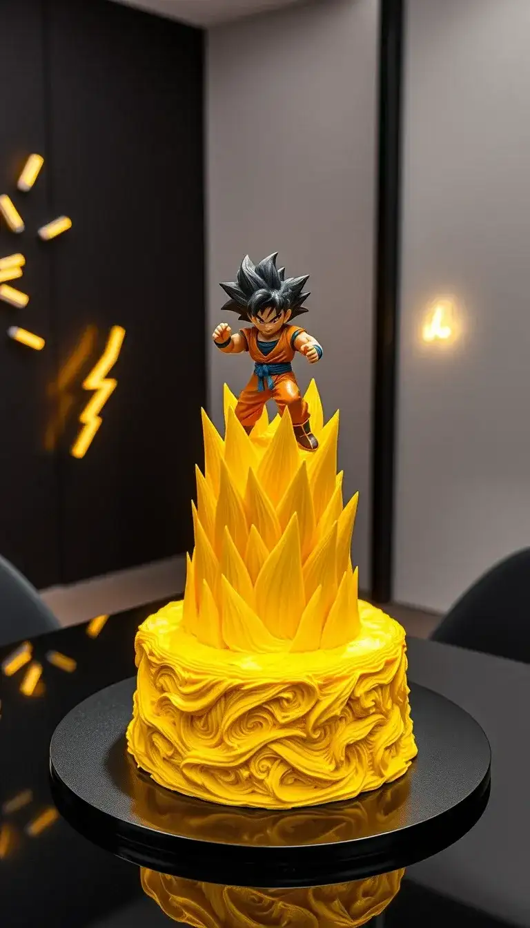 super saiyan burst cake