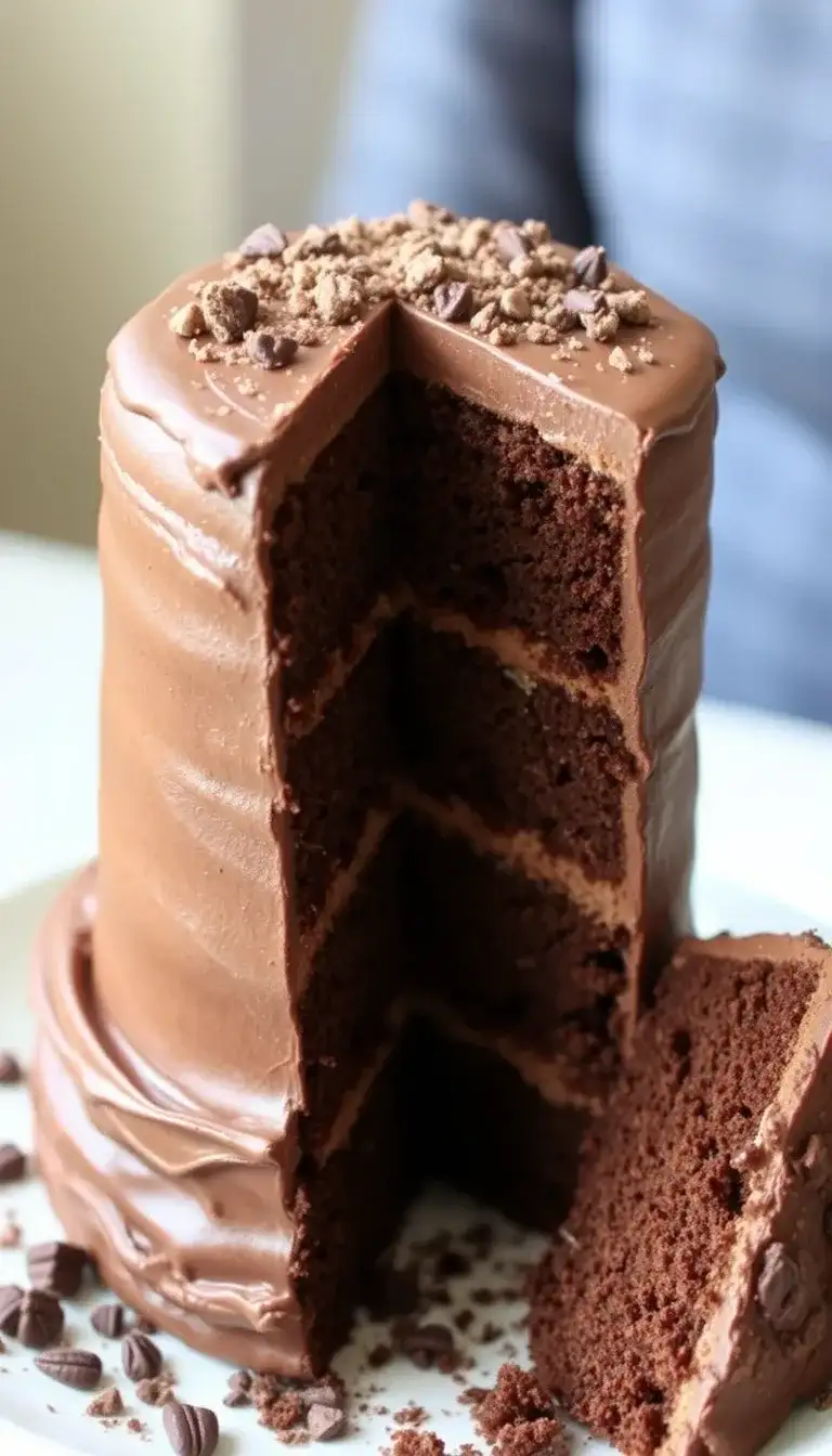 triple chocolate fudge cake