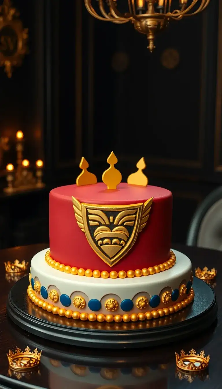 vegeta’s royal crest cake
