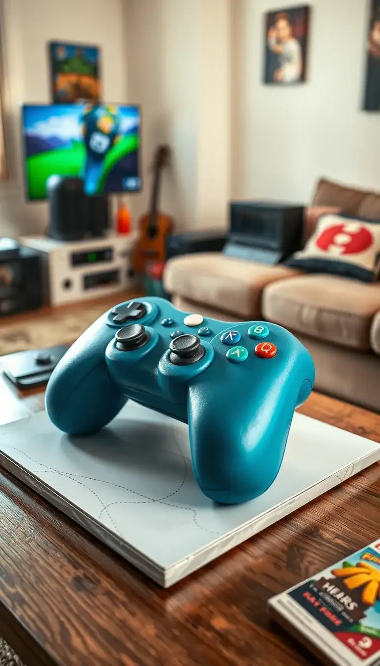 video game controller cake