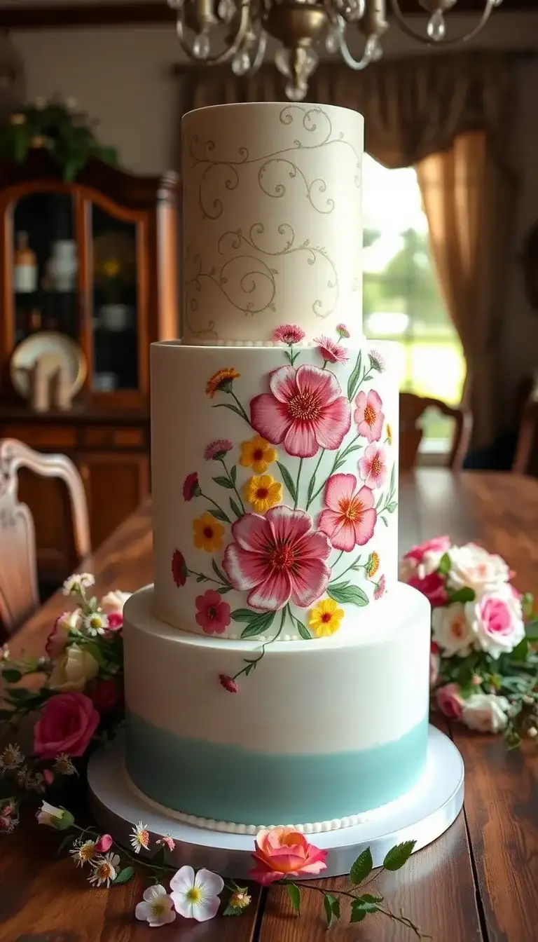 vintage floral garden