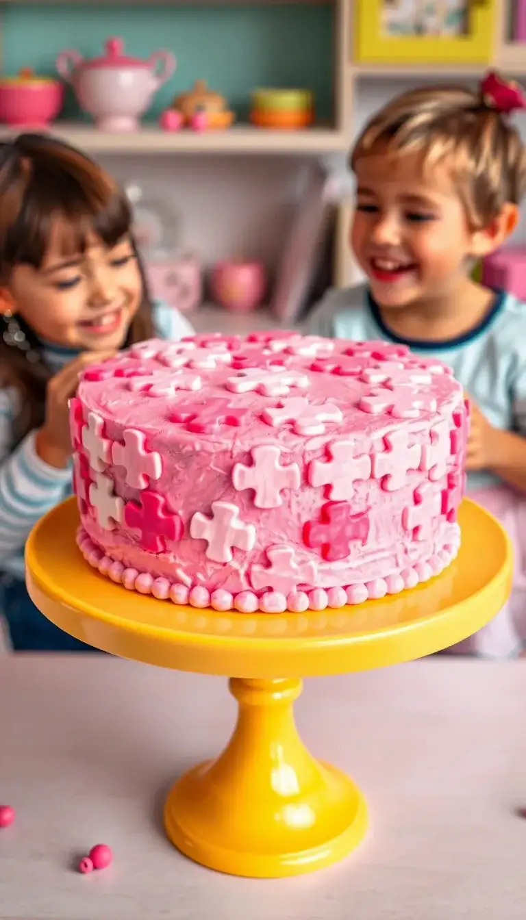 Whimsical Pink Puzzle Cake1.webp