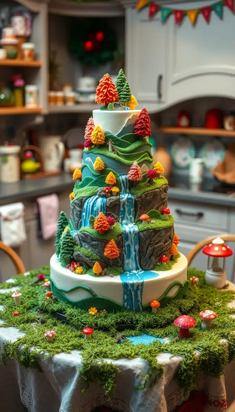 whimsical wonderland cake
