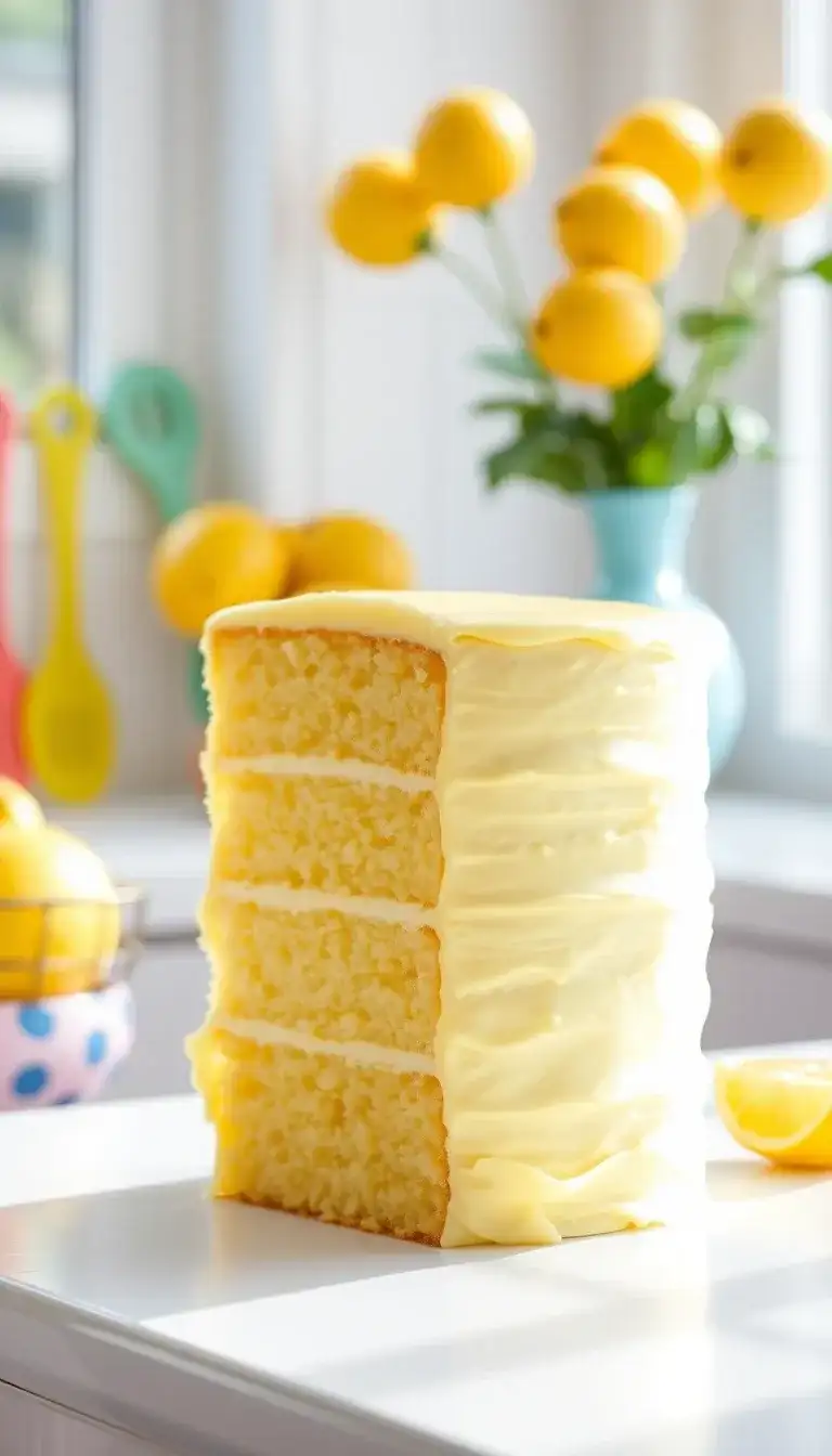yellow lemonade cake