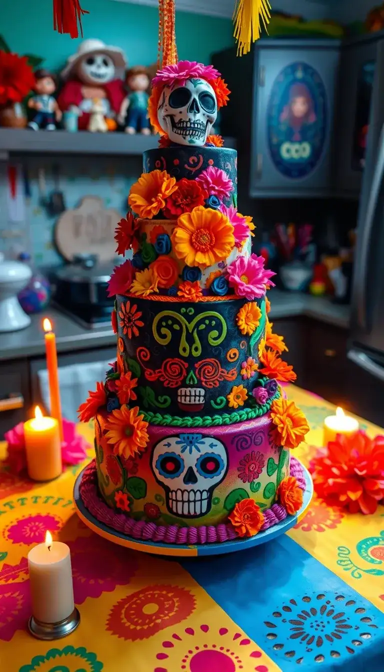 zombified coco celebration cake