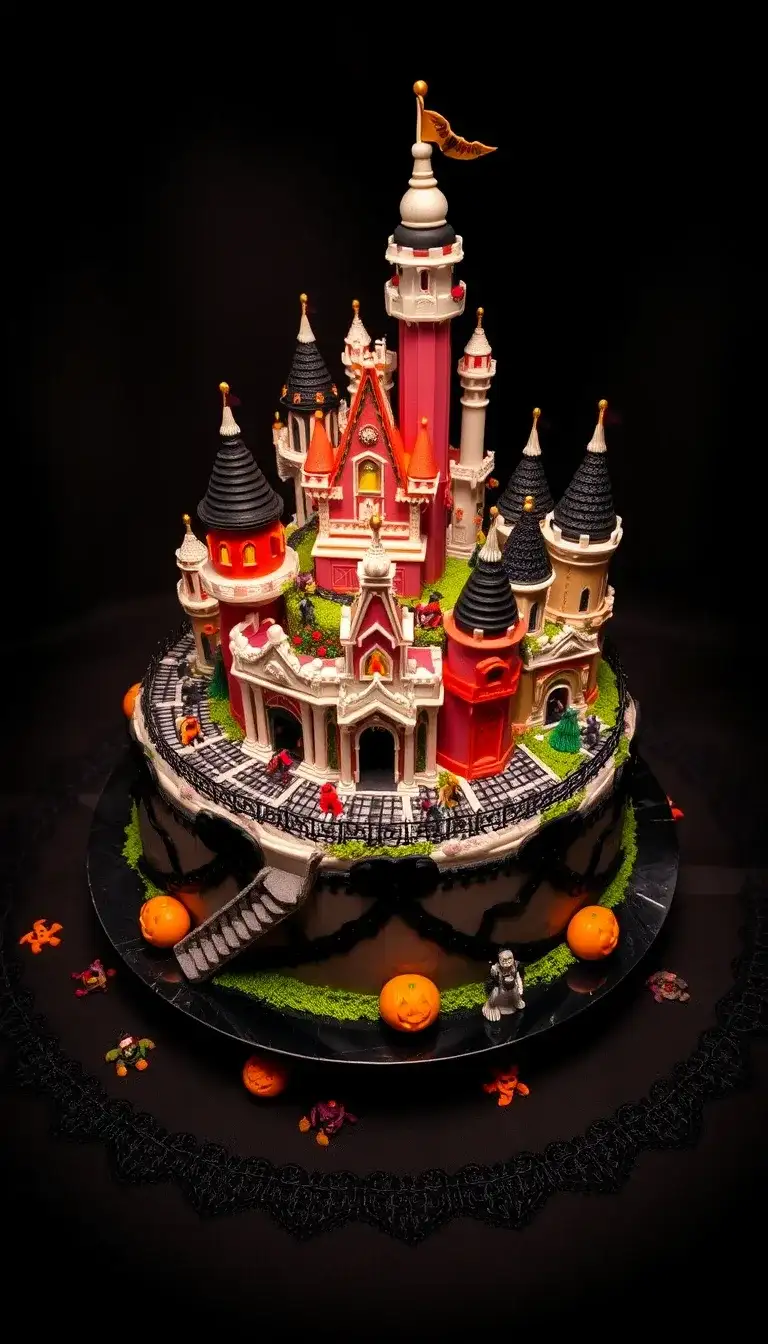 zombified disneyland cake