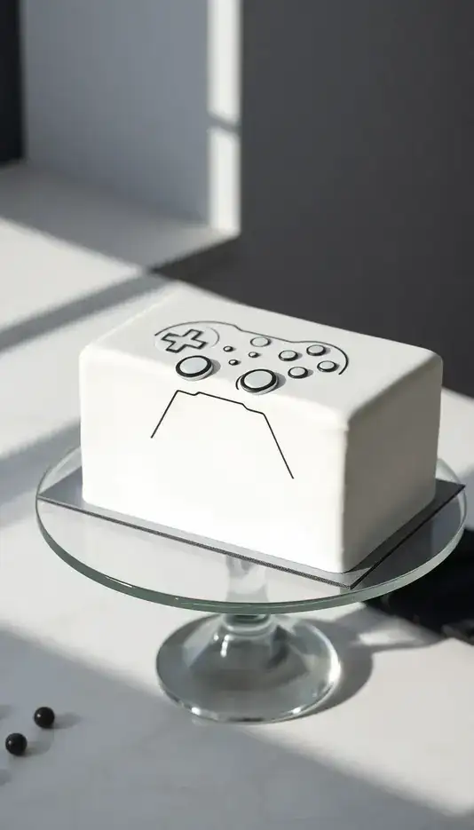 Minimalist Controller Outline Cake