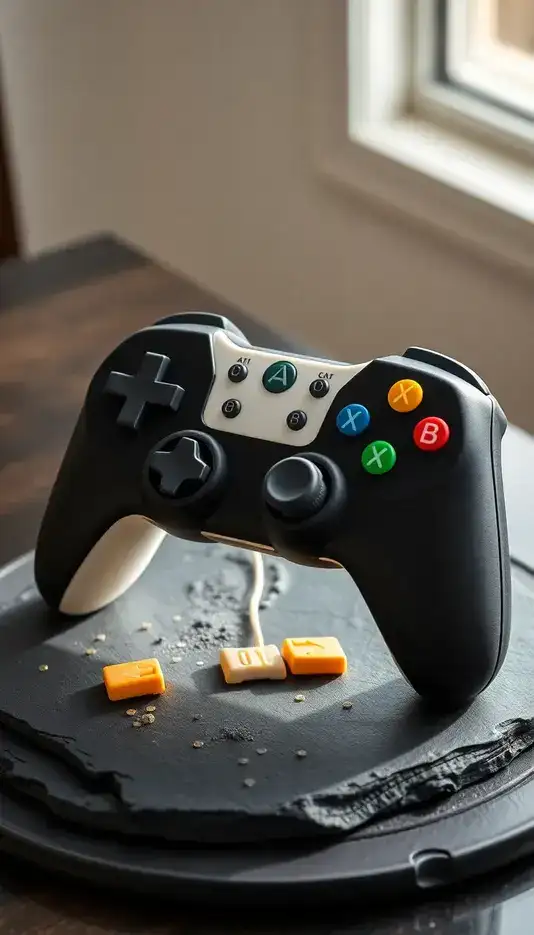 Two-Tone Controller Cake Concept