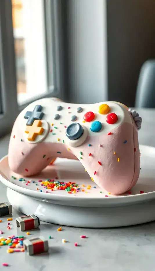 Funfetti Controller Cake for Celebration