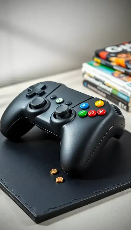 Hand-Painted Button Detail Cake