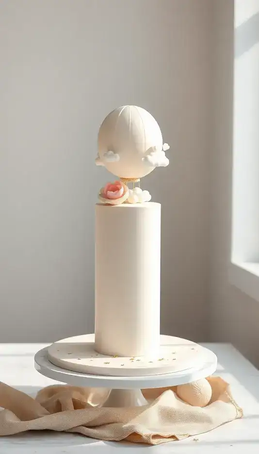 Minimalist Chic Balloon Cake