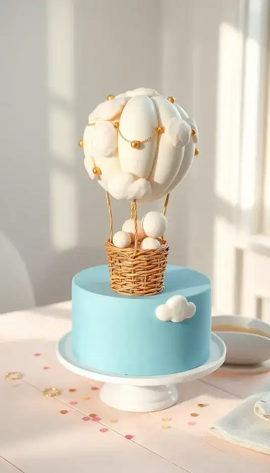 Buttercream Puff Balloon Cake