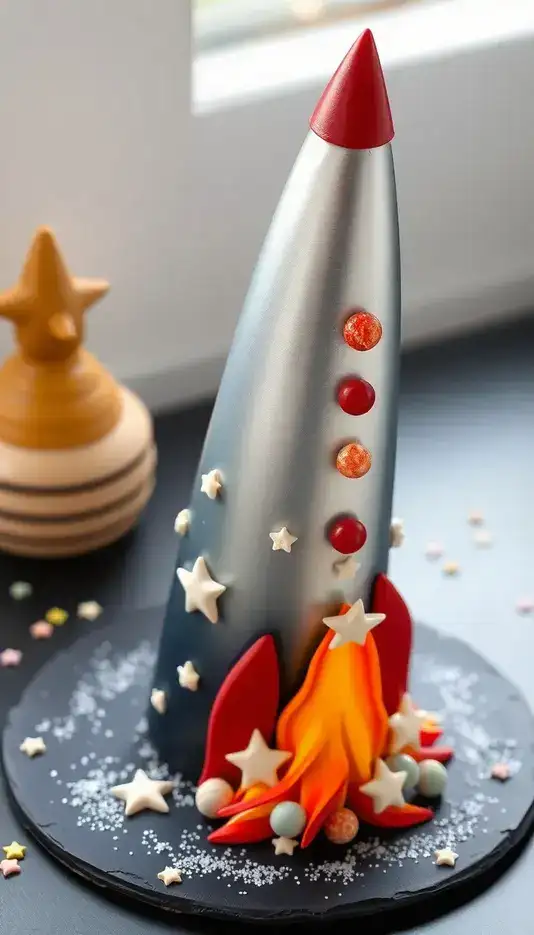 Candy Star Rocket Cake