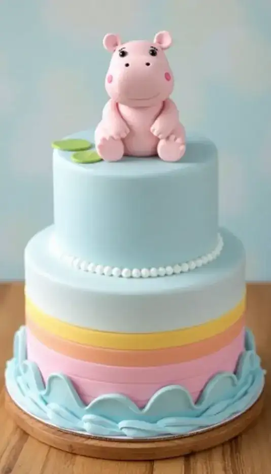 Single Bloom Floral Cake