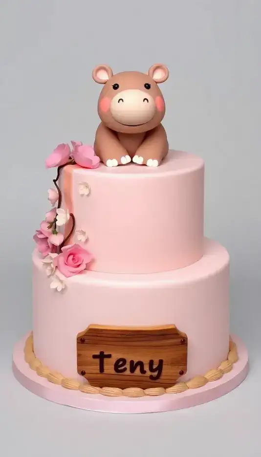 Cherry Vanilla Ombre Cake