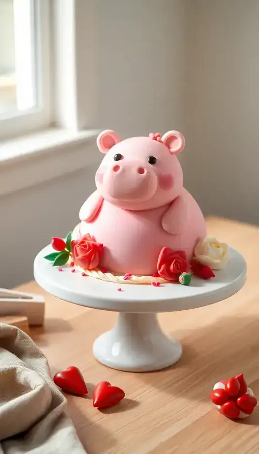 Pastel Ombre Swirl Buttercream Cake