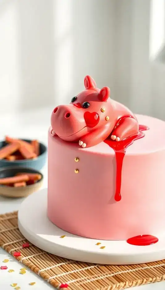 Carrot Cake with Microgreen Toppers