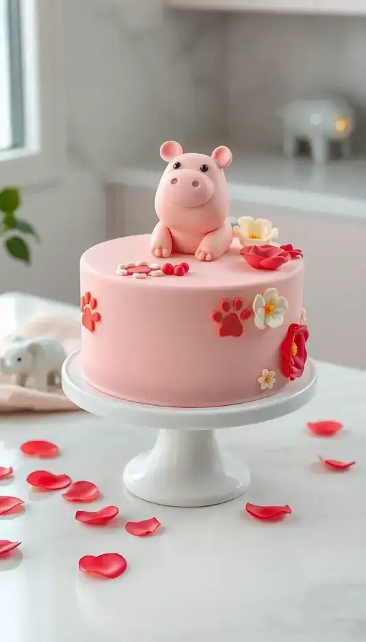 Lemon Thyme Drip Cake with Minimal Decorations