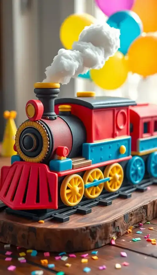 Vintage Steam Engine Cake