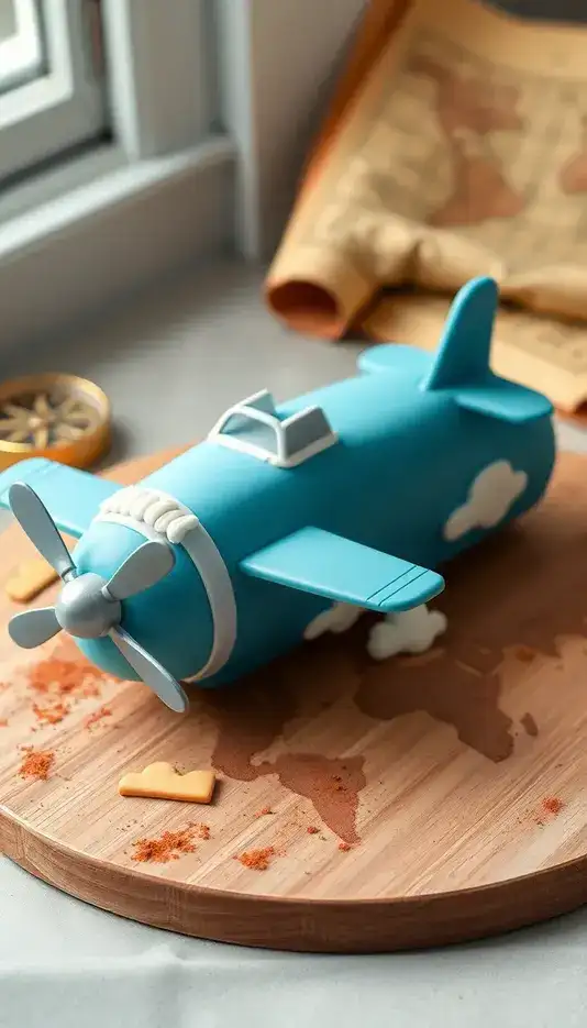 Vintage Propeller Plane Cake