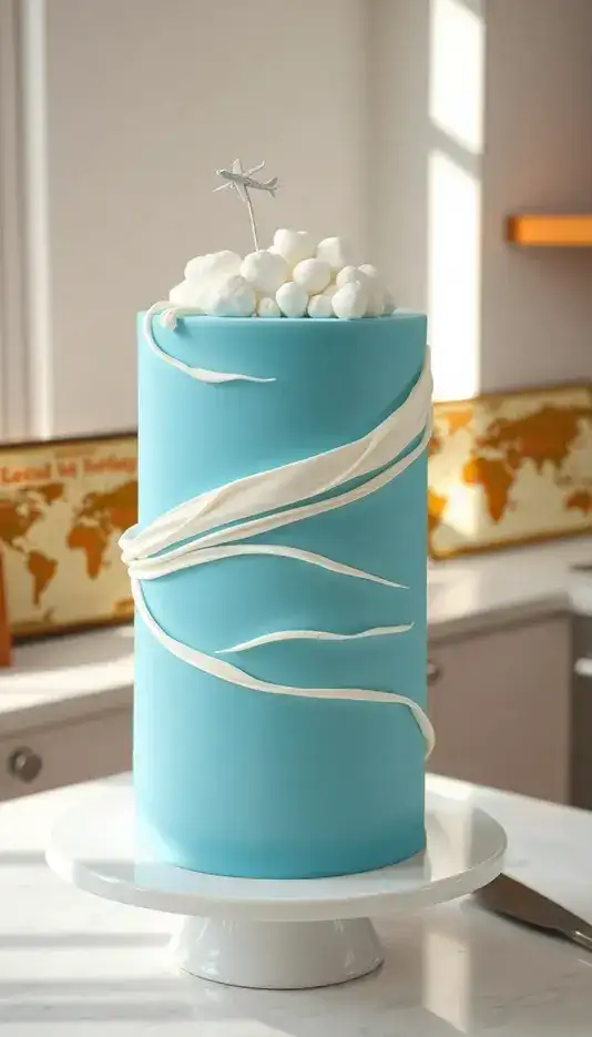Jet Stream Ribbon Cake