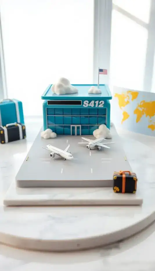 Mini Airport Terminal Cake