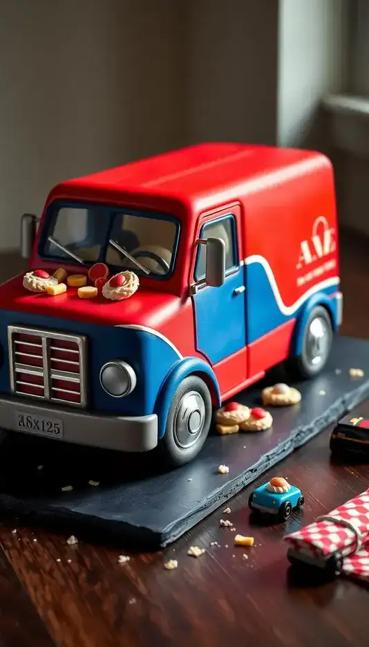 Truckload of Treats Cake
