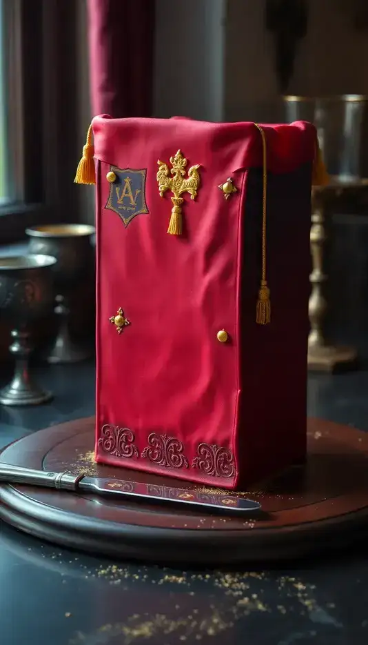 Royal Banner Cake Design