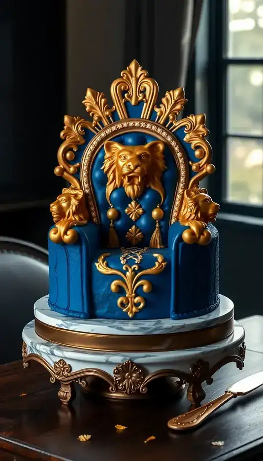Majestic Lion Throne Cake