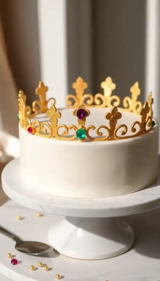 Crown Cake Featuring Sugar Jewels