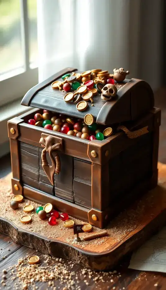 Baby Blue Pressed Flower Cake