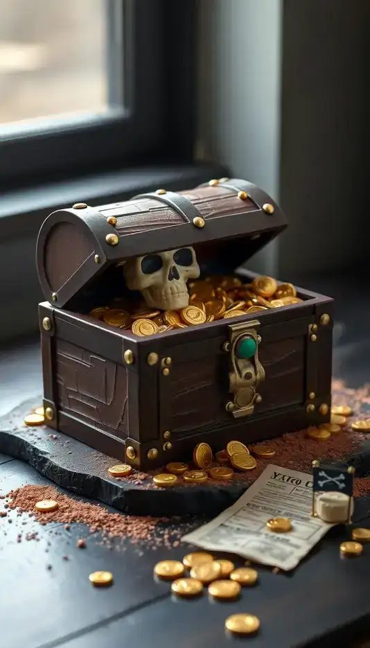 Minimalist Peach Ribbon-Edge Design