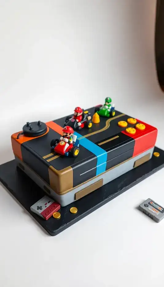 Mario Kart Racing Cake