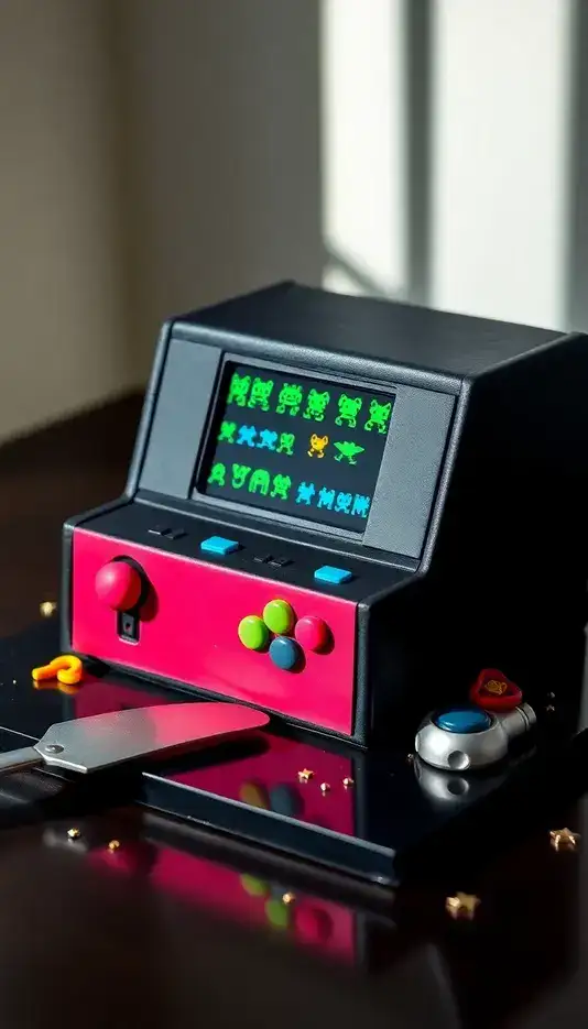 Space Invaders Themed Cake