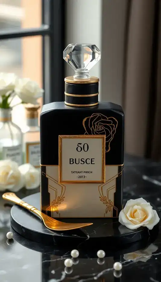 Art Deco Style Perfume Bottle Cake Idea