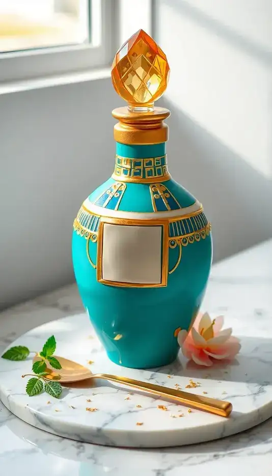 Ancient Egyptian Vase Perfume Bottle Cake Style