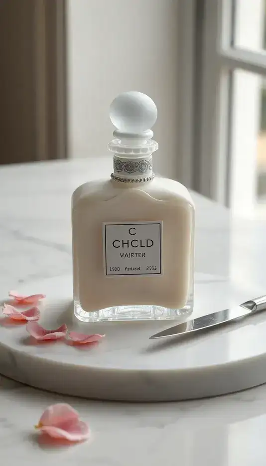 Frosted Glass Effect Perfume Bottle Cake