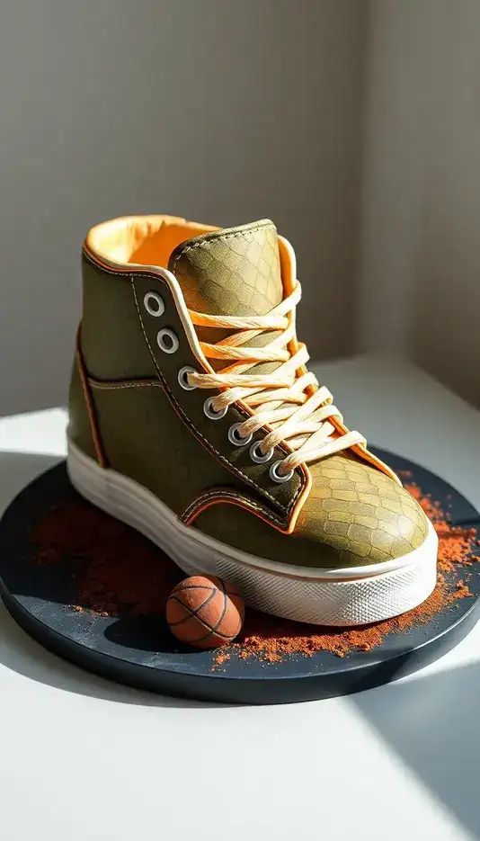 Dinosaur Print Sneaker Cake Fusion