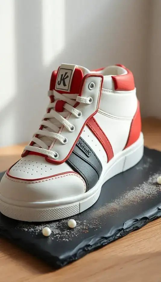 Edible Stitching Detail Sneaker Cake