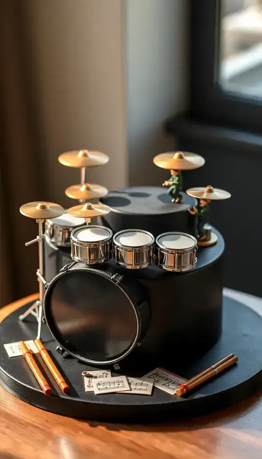 Fresh Herb Crowned Caramel Drip Cake