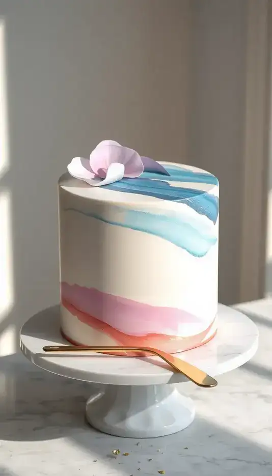 Wildflower Meadow Cake with Edible Blooms