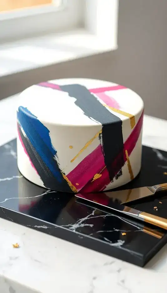 Rustic Lace and Peony Cake